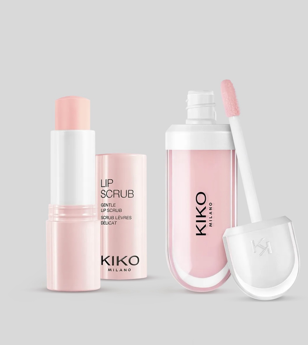 Lūpų priežiūros rinkinys KIKO MILANO „Perfect Lips Caring Set“ blizgesys “Tutu Rose”
