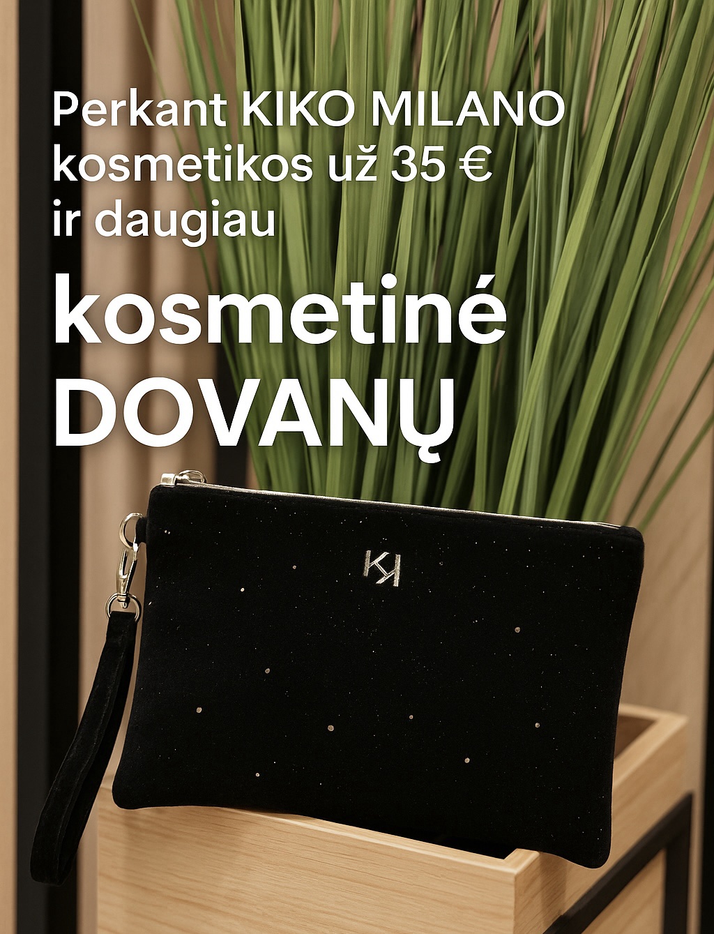Prekant KIKO MILANO kosmetikos - kosmetinė dovanų