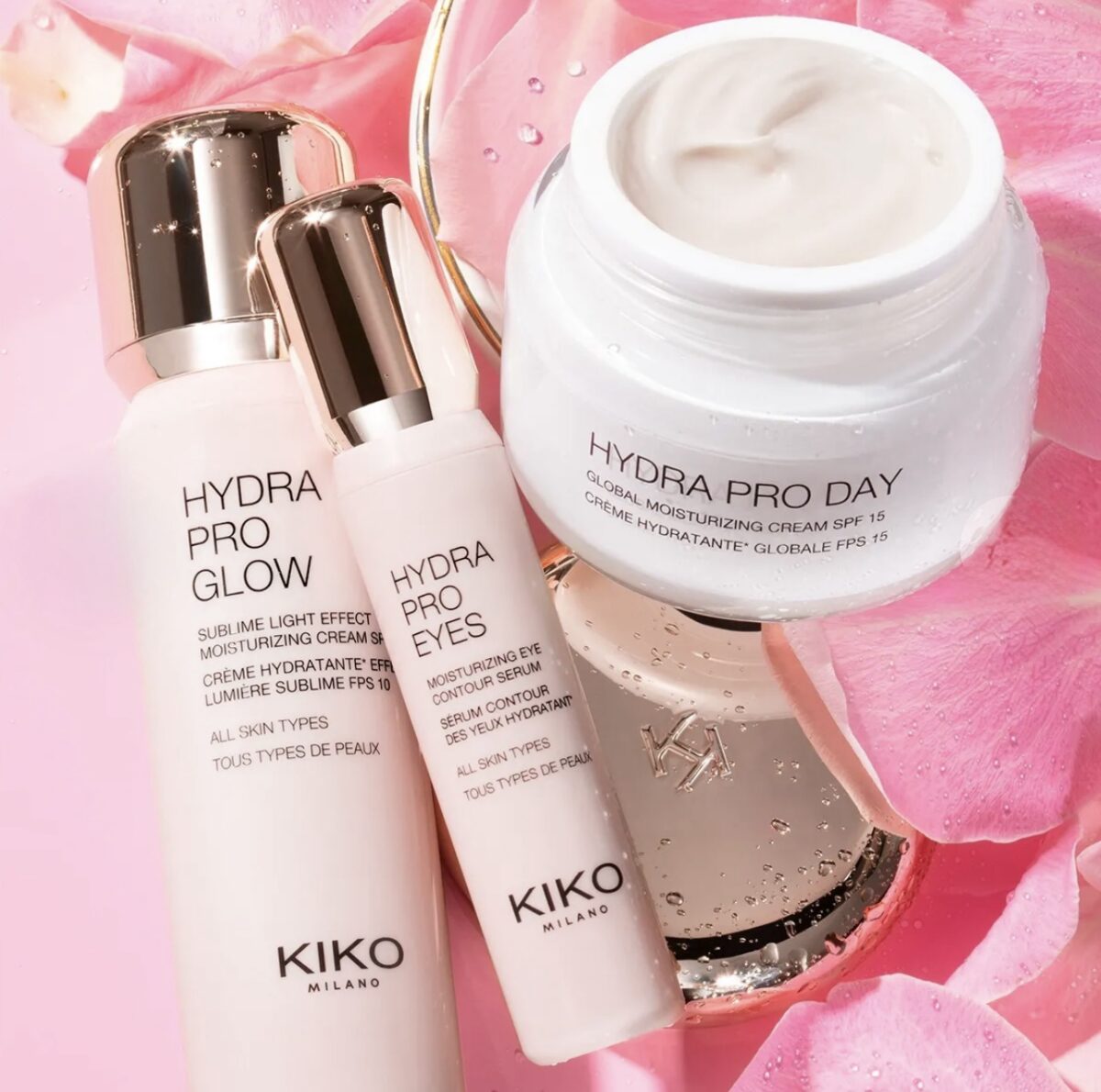 KIKO MILANO Hydra Pro Glow drėkinamasis kremas su hialurono rūgštimi ir SPF 10