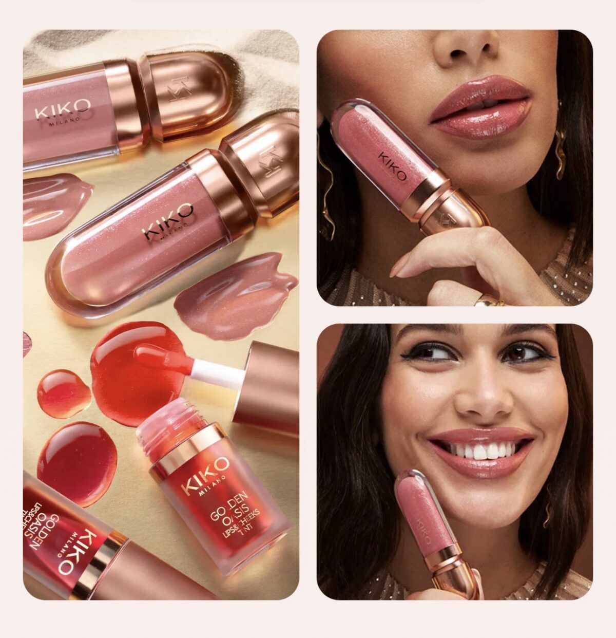 KIKO MILANO Golden Oasis 3D Hydra Lip Gloss 05 - lūpų blizgesys