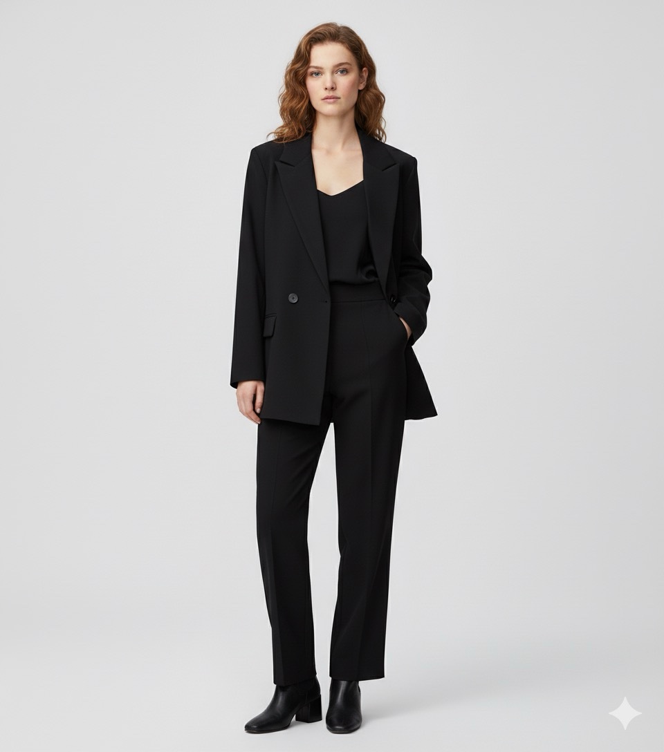 Klasikinis juodas švarkas