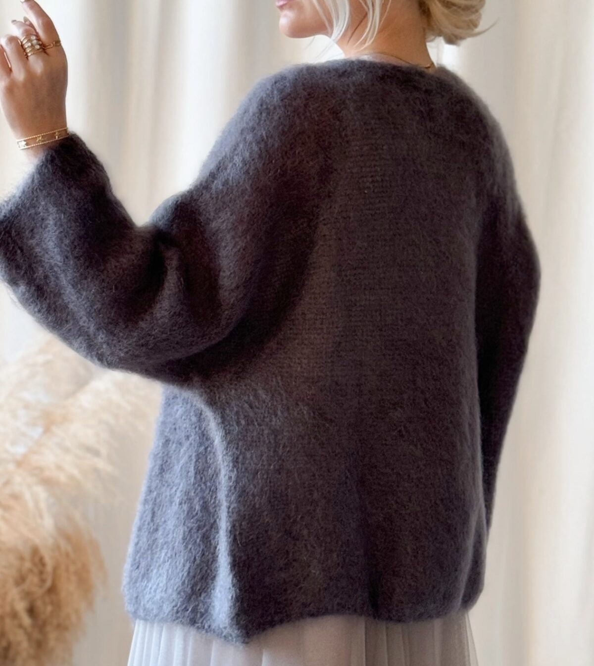 Moherinis kardiganas “Grey”