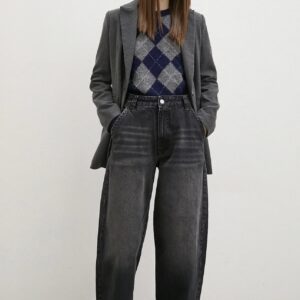 Balloon stiliaus džinsai