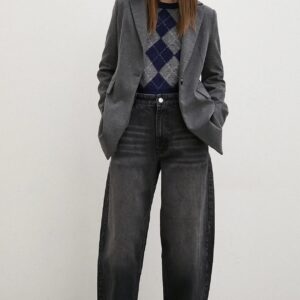 Balloon stiliaus džinsai