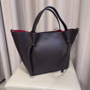 Odinė, ruda itališka rankinė