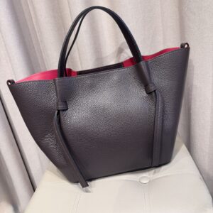 Odinė, ruda itališka rankinė