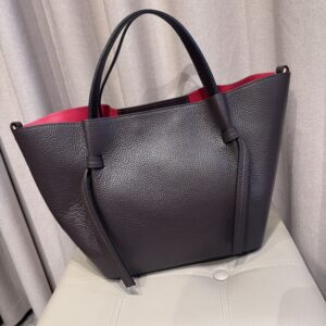 Odinė, ruda itališka rankinė