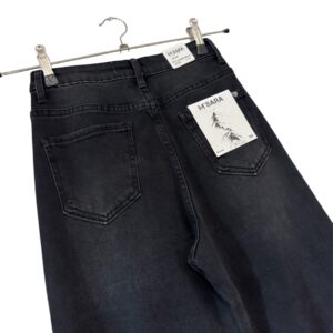 M SARA tamsiai pilki džinsai