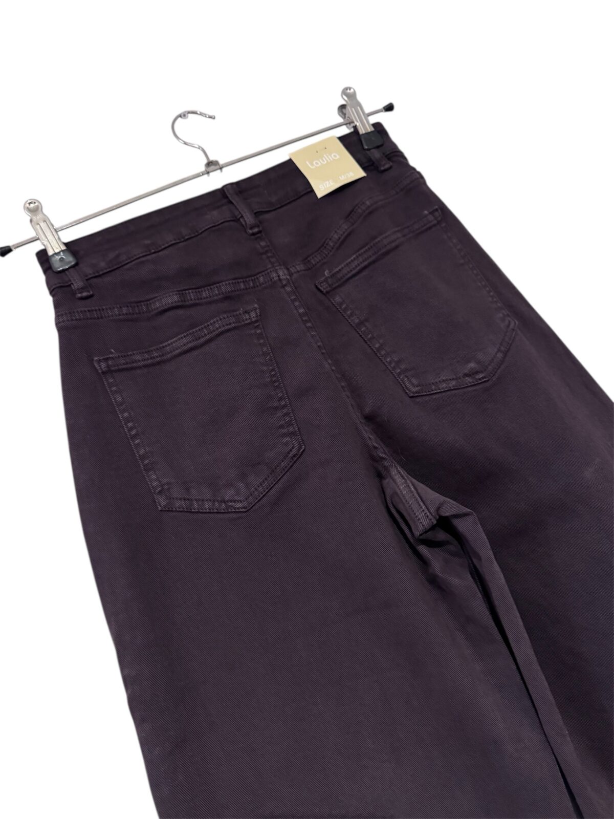 Klasikinio kirpimo džinsai juodo šokolado / kavos atspalvio