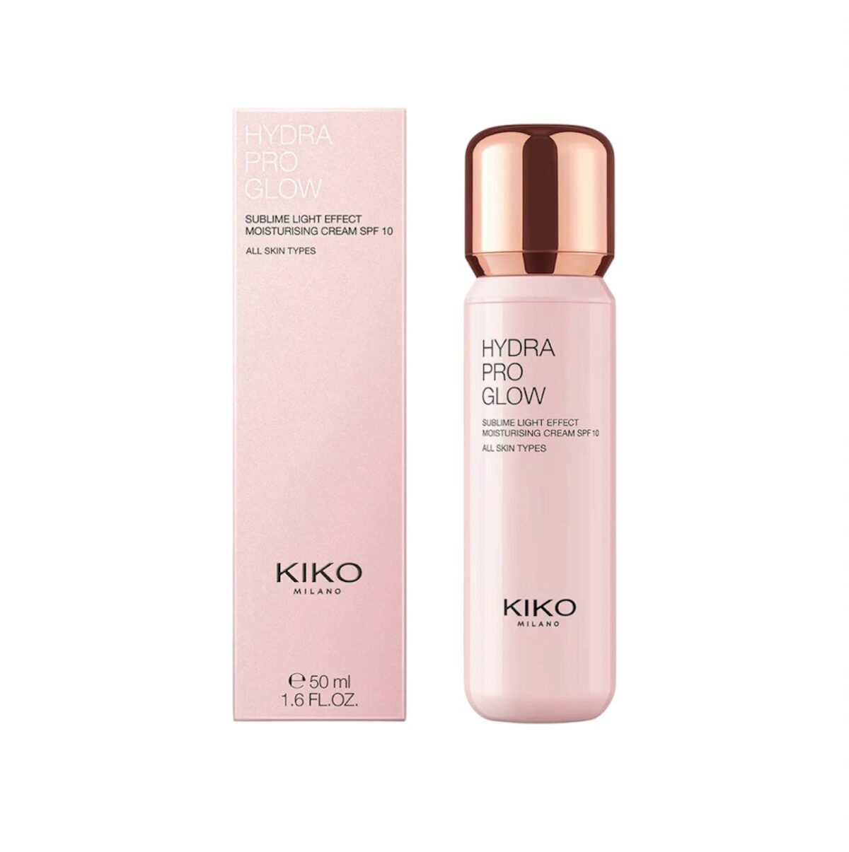 KIKO MILANO „New Hydra Pro Glow“ – drėkinamasis kremas su švytėjimo efektu (SPF 10)
