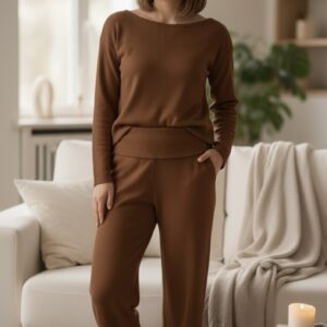 Itališkas laisvalaikio kostiumėlis iš tamprios viskozės