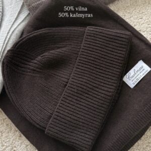 Vilnos ir kašmyro kepurės bei šaliko komplektas