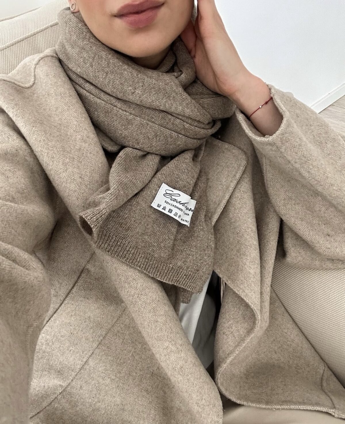 Vilnos ir kašmyro kepurės bei šaliko komplektas