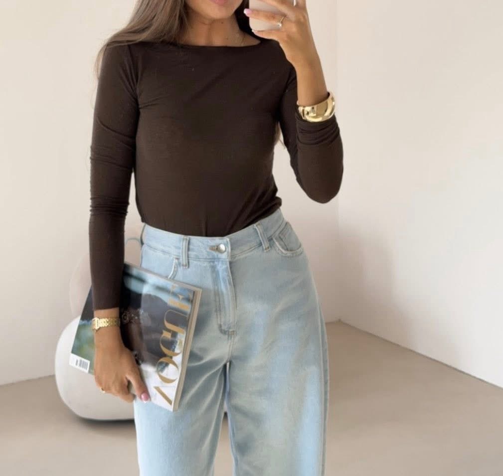 Kašmyro palaidinė - ruda