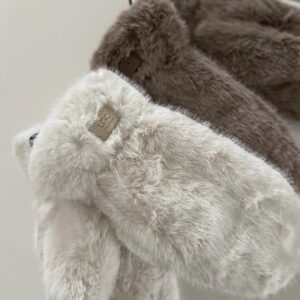 Kailinės UGC kumštinės pirštinės – šiltos žieminės pirštinės su dirbtinio kailio išore