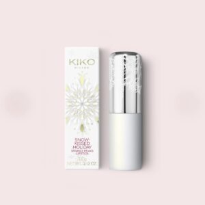 KIKO MILANO Snow-Kissed Holiday Sparkly Peaks Lipstick 02 – lūpų dažai