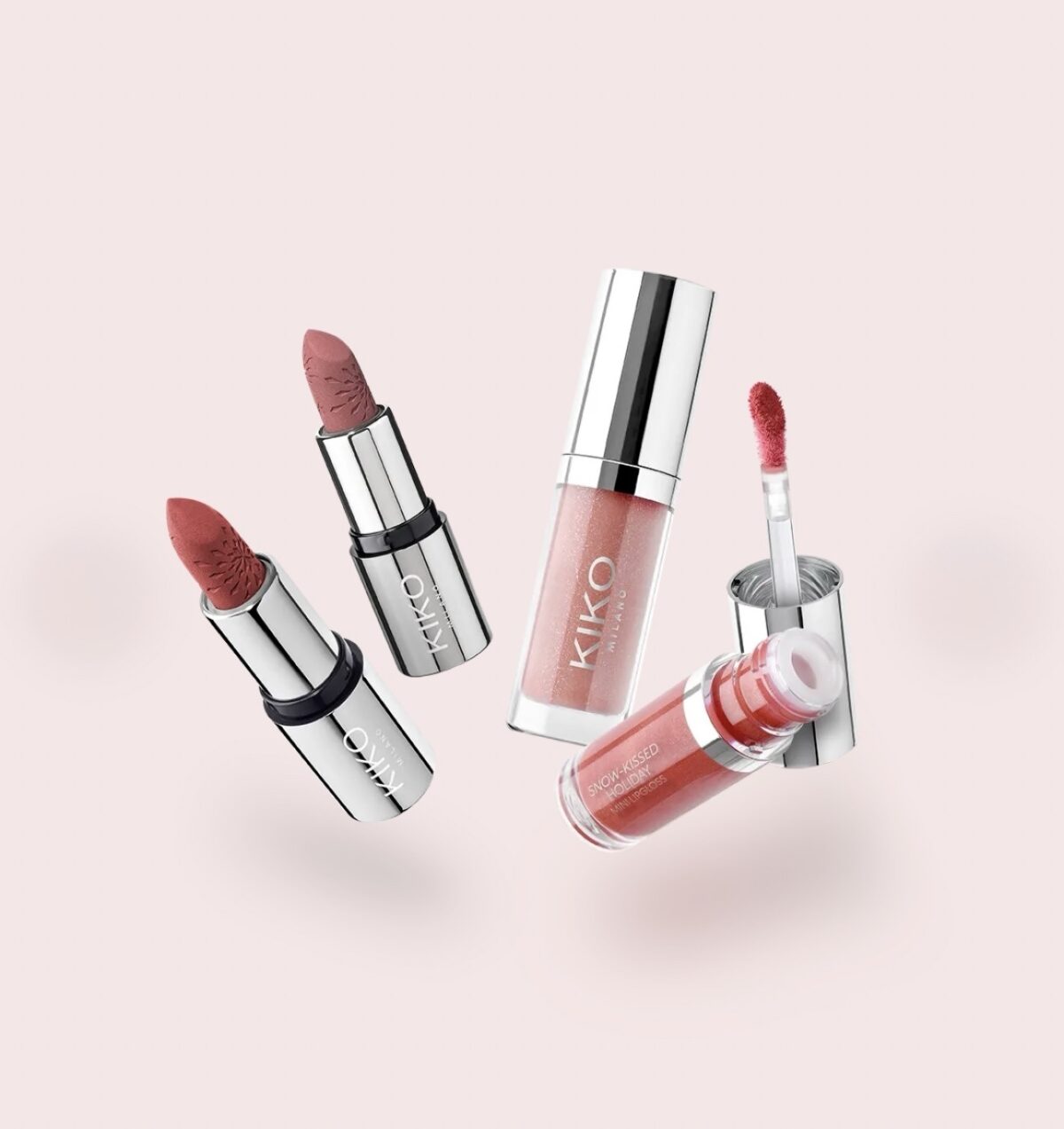KIKO MILANO Snow-Kissed Holiday Never Without You Mini Lips Gift Set – mini lūpų rinkinys