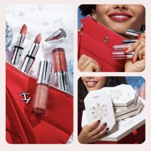 KIKO MILANO Snow-Kissed Holiday Never Without You Mini Lips Gift Set – mini lūpų rinkinys