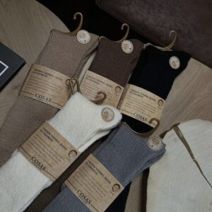 Cosas ilgos kašmyrinės kojinės iki kelių – 5 vnt. rinkinys