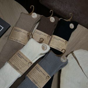 Cosas ilgos kašmyrinės kojinės iki kelių – 5 vnt. rinkinys