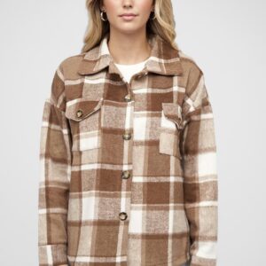 Rudi–smėliniai megztuko tipo marškiniai „Cloud Five“ stiliaus