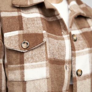 Rudi–smėliniai megztuko tipo marškiniai „Cloud Five“ stiliaus