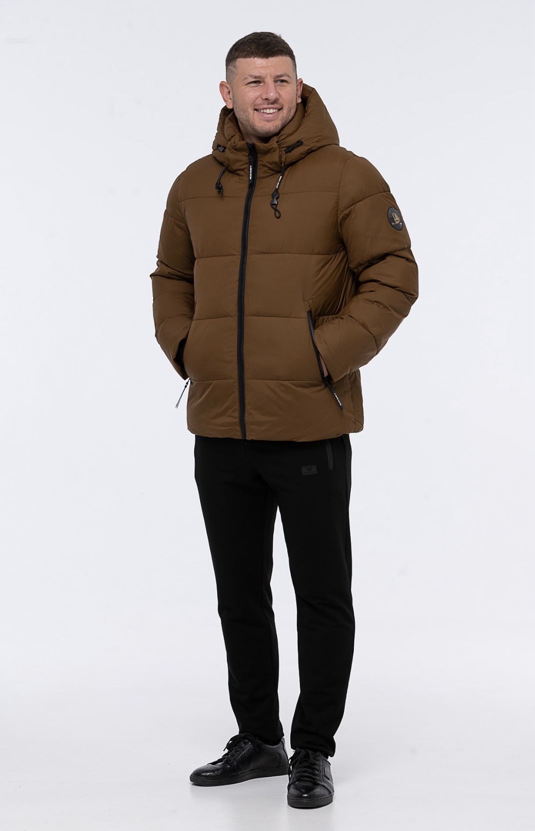 Vyriška žieminė striukė - ruda