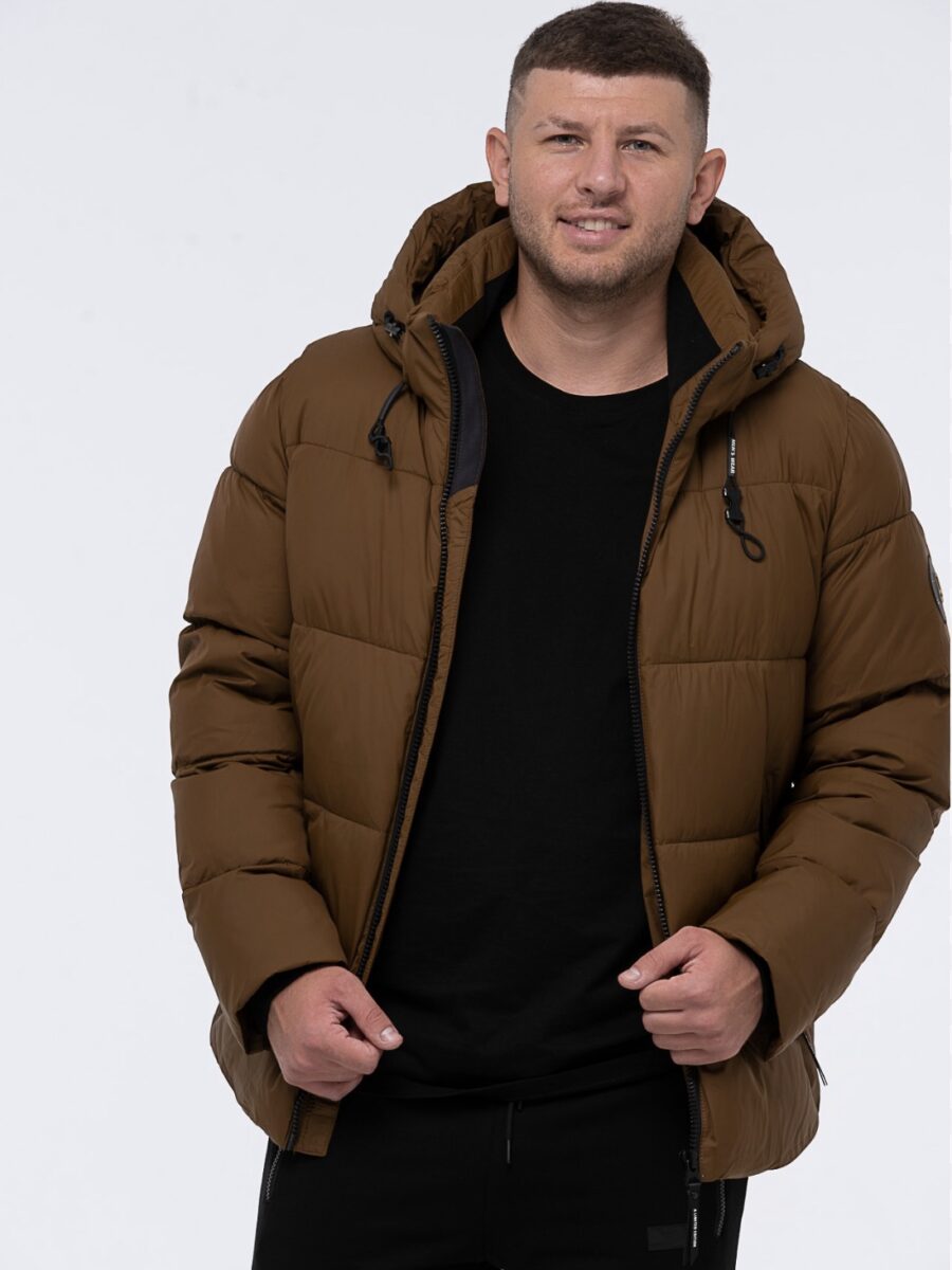 Vyriška žieminė striukė - ruda