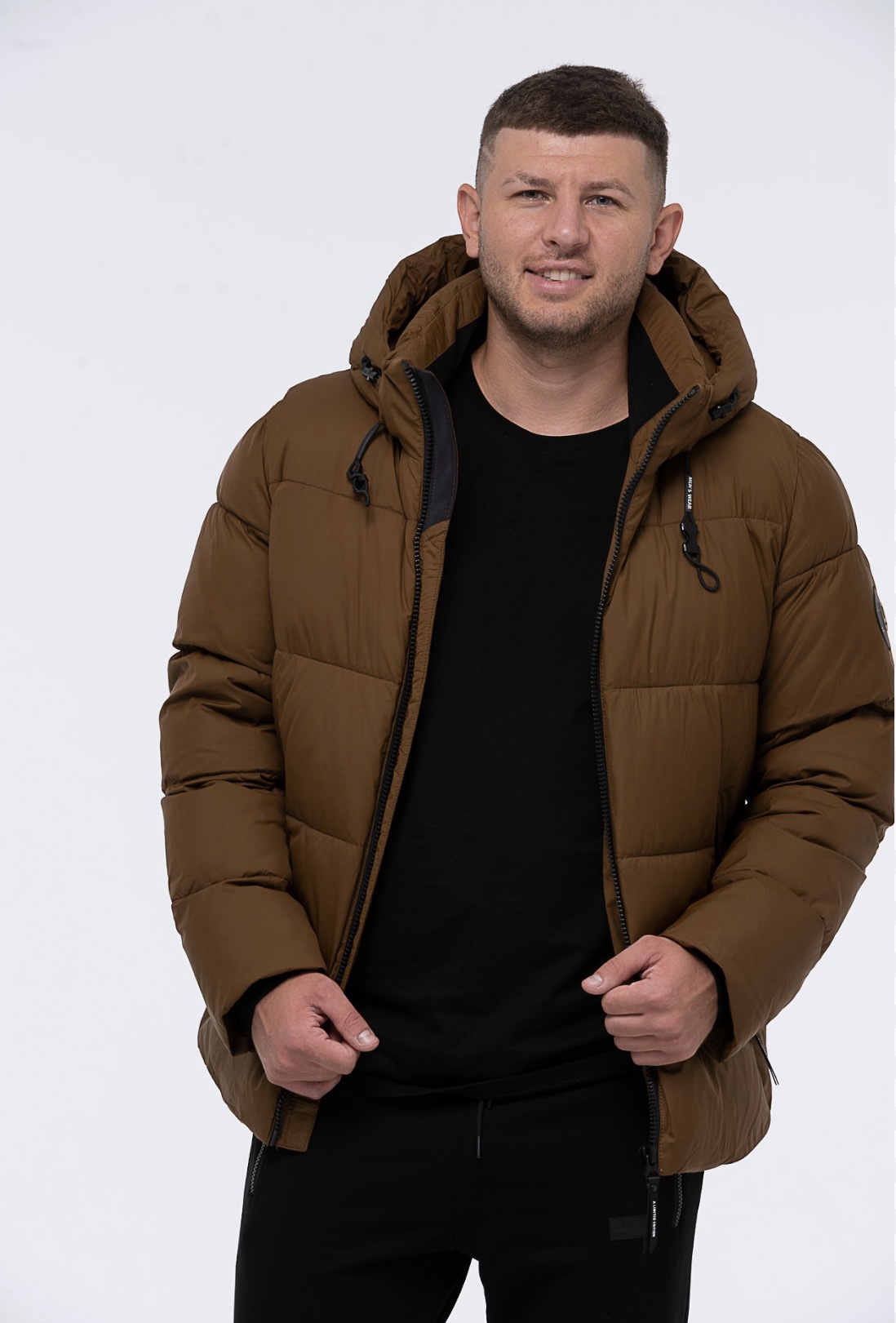 Vyriška žieminė striukė - ruda