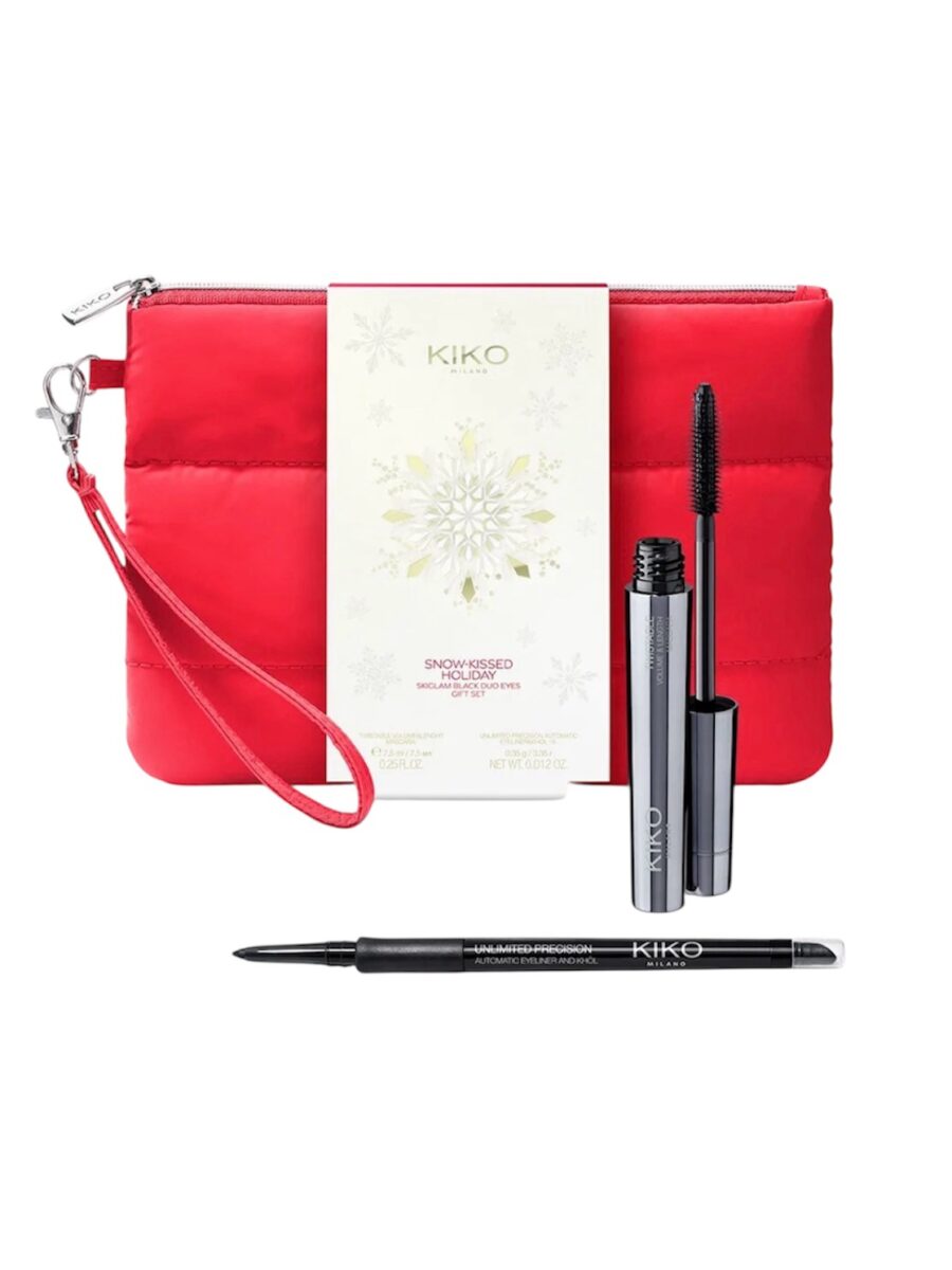 photoroom_20251124_155004 KIKO MILANO Snow-Kissed Holiday Skiglam Black Duo Eyes – akių makiažo dovanų rinkinys