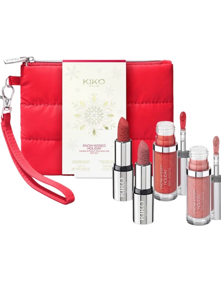 photoroom_20251124_155809 KIKO MILANO Snow-Kissed Holiday Never Without You Mini Lips Gift Set – mini lūpų rinkinys