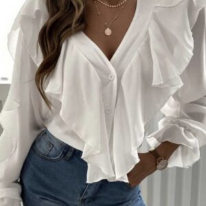 screenshot-772 Šventiniai marškinukai su raukiniais – elegantiškas modelis - balta