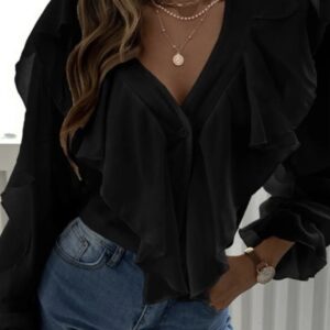 screenshot-775 Šventiniai marškinukai su raukiniais – elegantiškas modelis - juoda