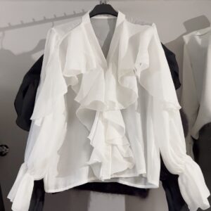 screenshot-773 Šventiniai marškinukai su raukiniais – elegantiškas modelis - balta