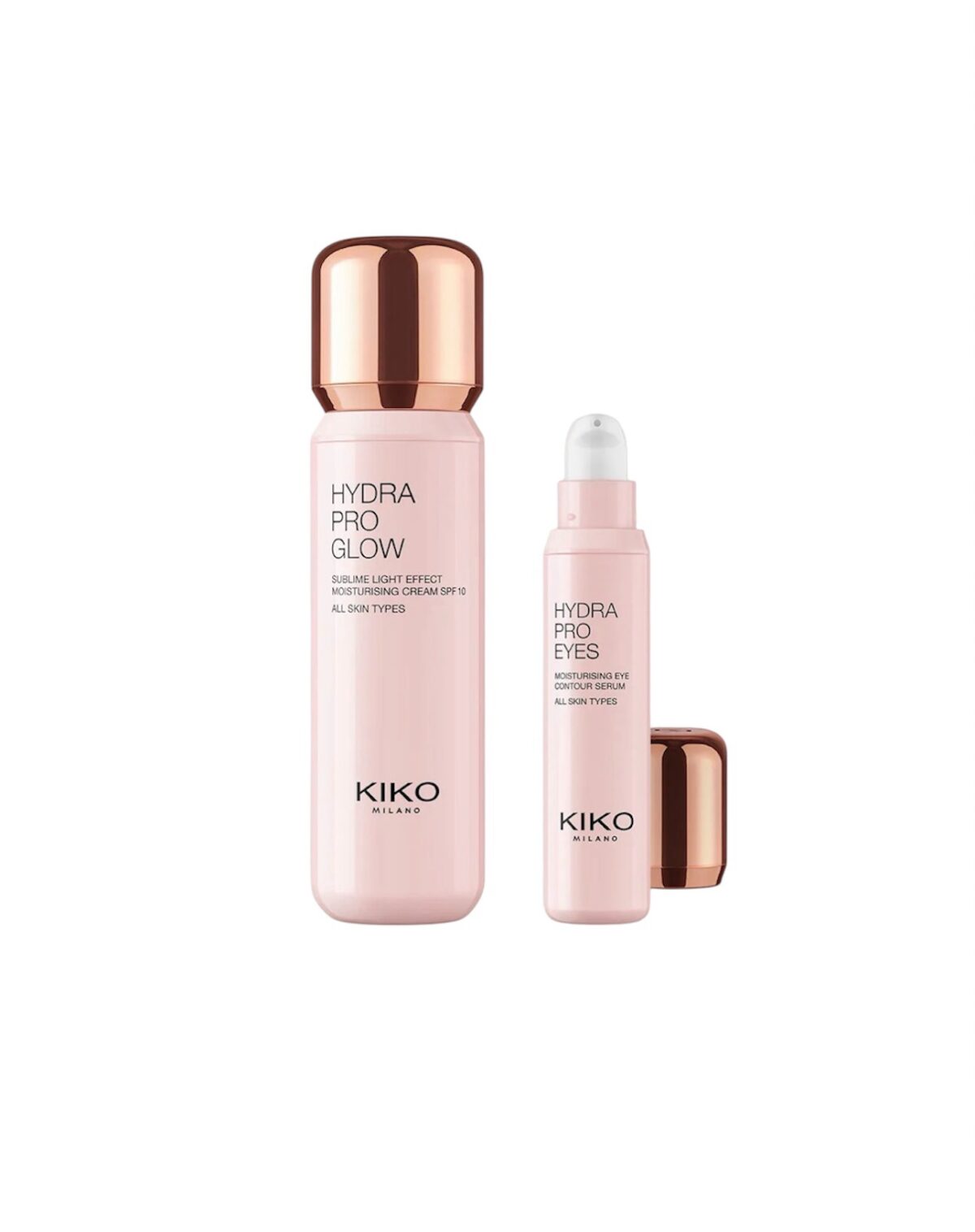 KIKO MILANO Hydra Pro Glow Skincare Set – drėkinamasis veido ir akių priežiūros rinkinys