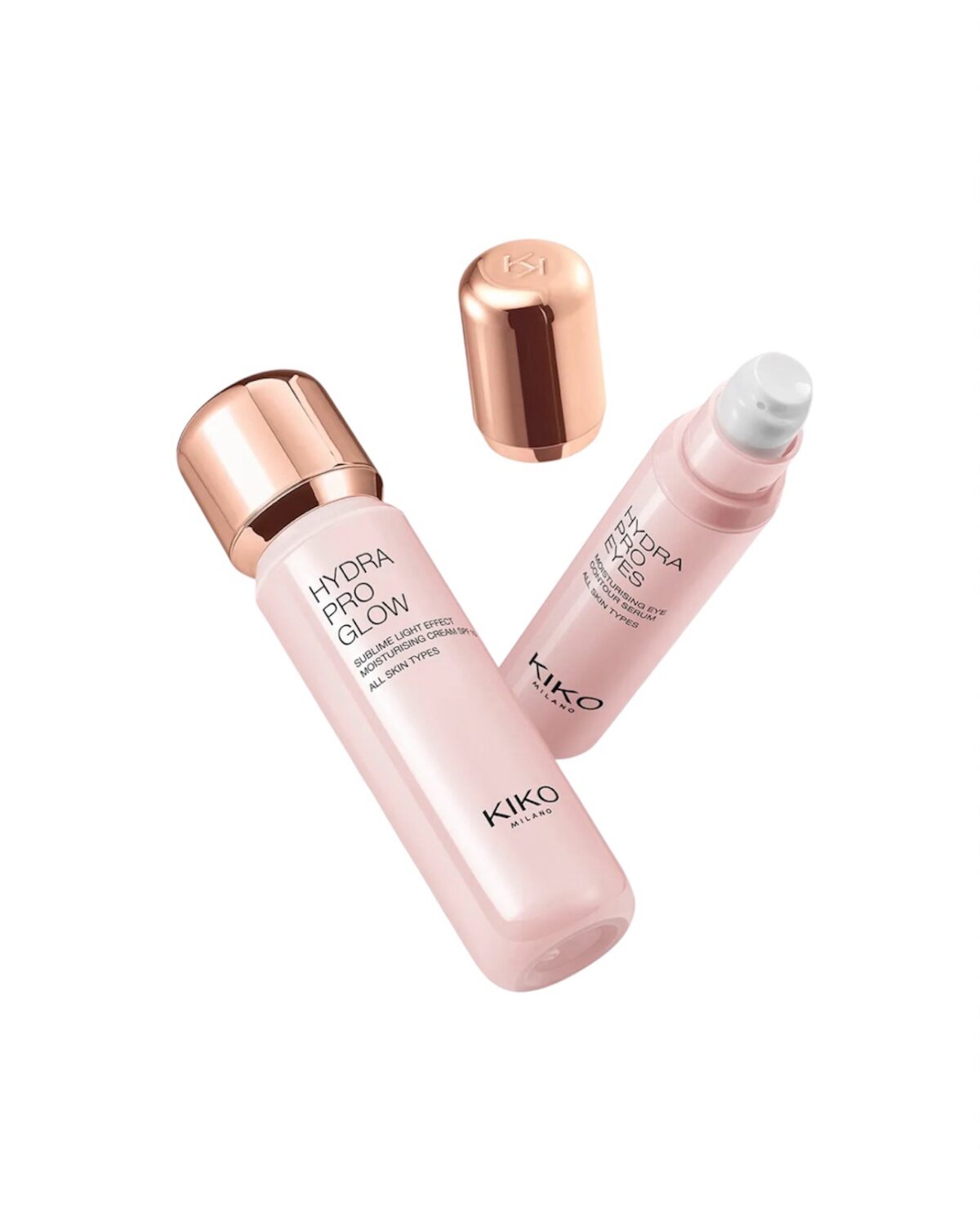 KIKO MILANO Hydra Pro Glow Skincare Set – drėkinamasis veido ir akių priežiūros rinkinys