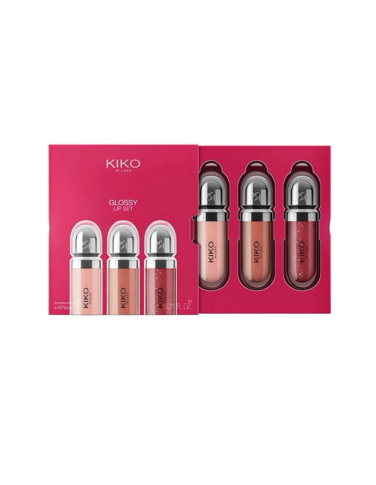 KIKO MILANO HYDRA Glossy Lip Set 03 – lūpų blizgių rinkinys