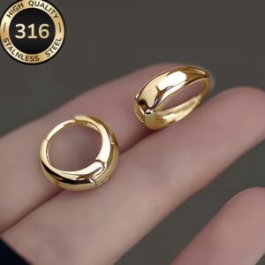 Klasikiniai žiediniai auskarai | 316 nerūdijantis plienas