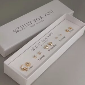 Auskarų rinkinys 5 darbo dienoms