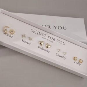 Auskarų rinkinys 5 darbo dienoms