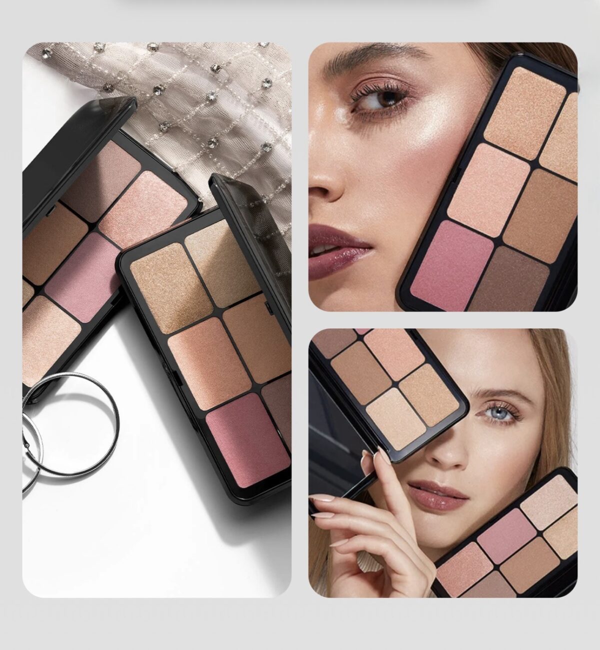 KIKO MILANO Irresistible Total Look Face Powder Palette – veido kontūravimo paletė