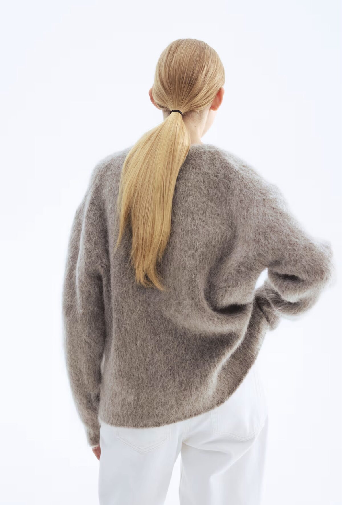 Purios tekstūros moherinis megztinis