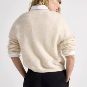 Megztinis su sagomis iš vilnos ir moheros mišinio