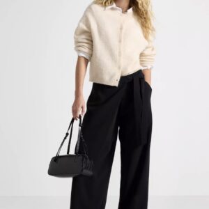 Megztinis su sagomis iš vilnos ir moheros mišinio