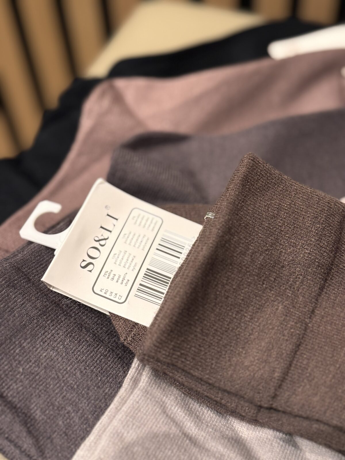 SO&LI šiltos kojinės (5 porų rinkinys)