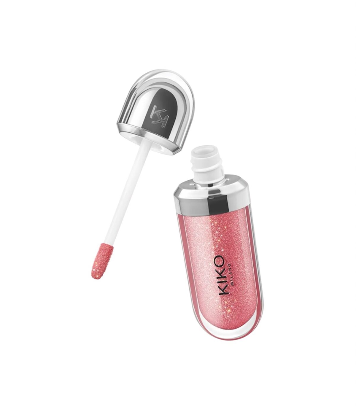 KIKO MILANO 3D Hydra Lipgloss 17 – drėkinamasis lūpų blizgis („Pearly Mauve“)