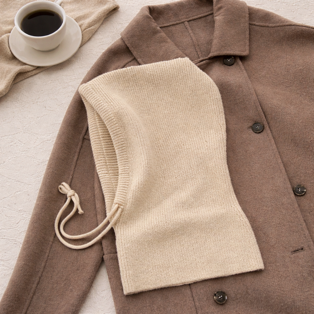 Megzta kepurė–šalikas (balaklava)