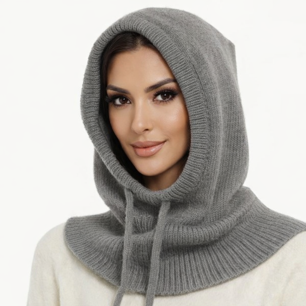 Megzta kepurė–šalikas (balaklava)