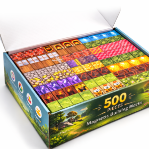 b046099e-7337-4be2-859c-a27e982156e2 Magnetinės kaladėlės – 500 vnt. rinkinys