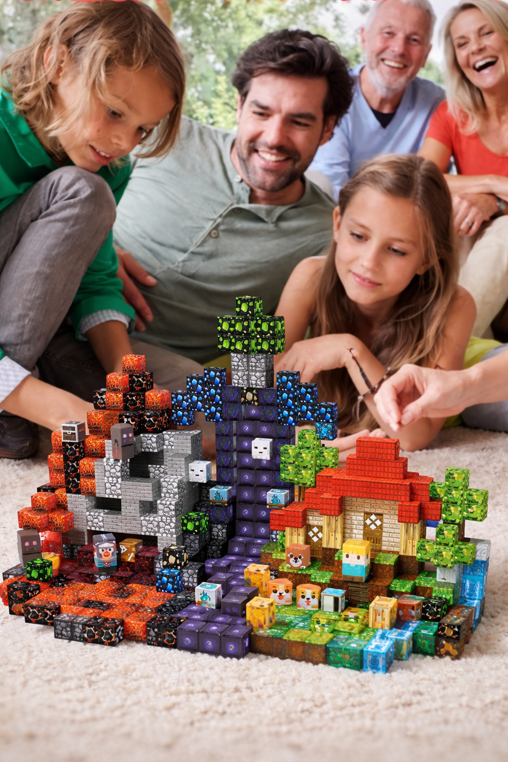 dddb7601-b742-4075-bd18-10243e93e8e6 Magnetinės kaladėlės – 500 vnt. rinkinys